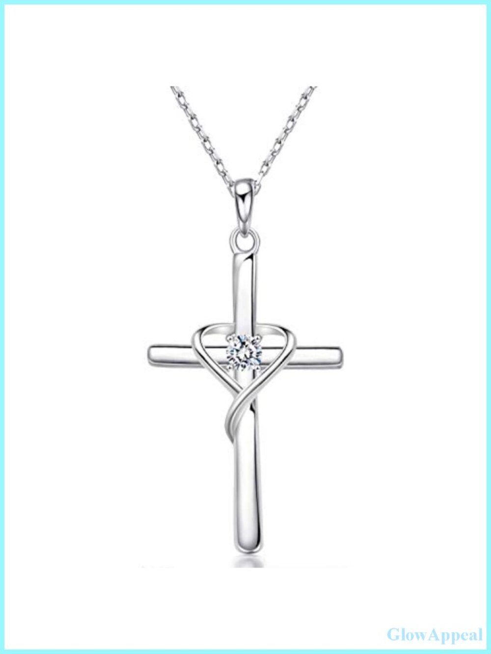 925 Sterling Silver Cross Necklace Pendant 14K Gold Plated Chain